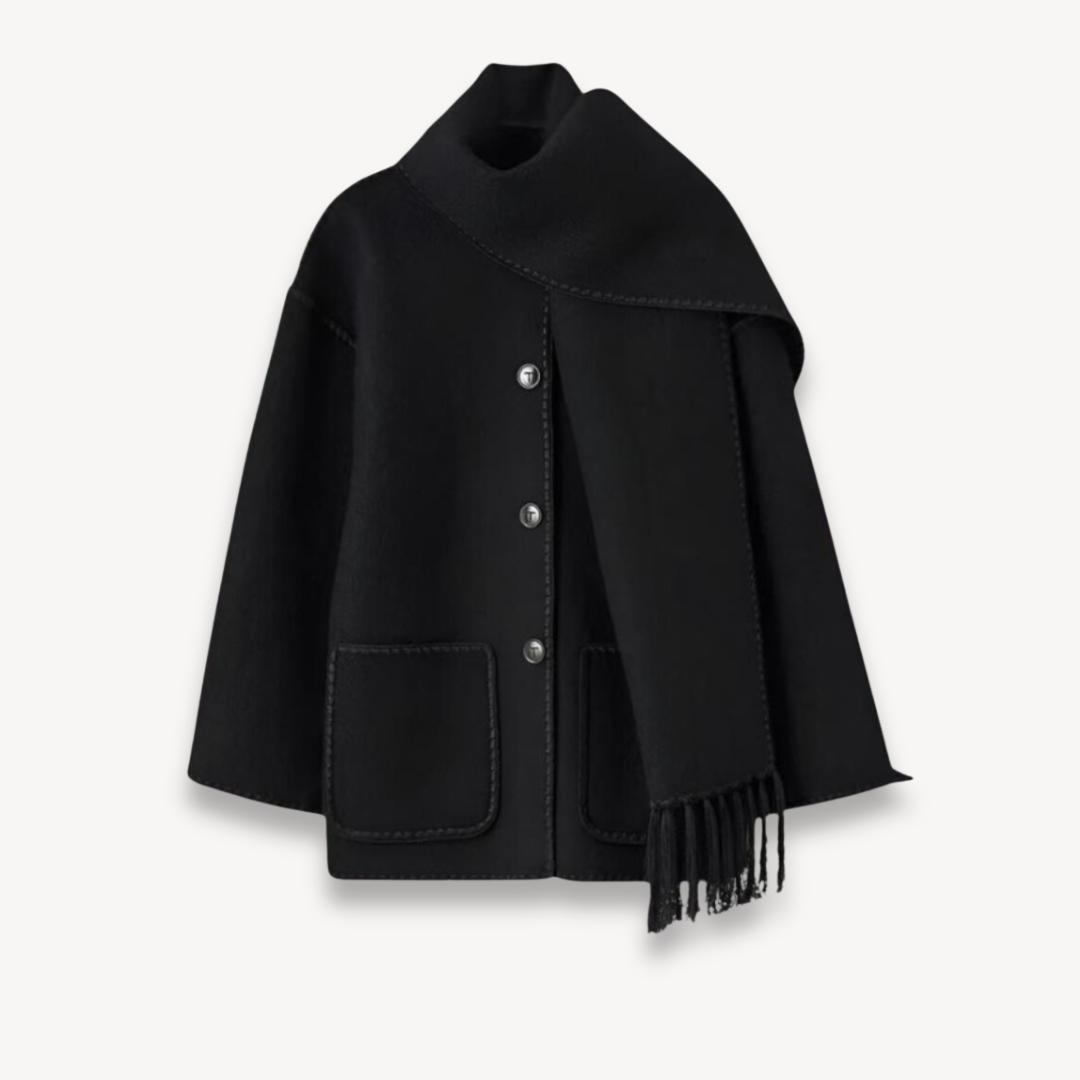 Winterjacket with Scarf for Women