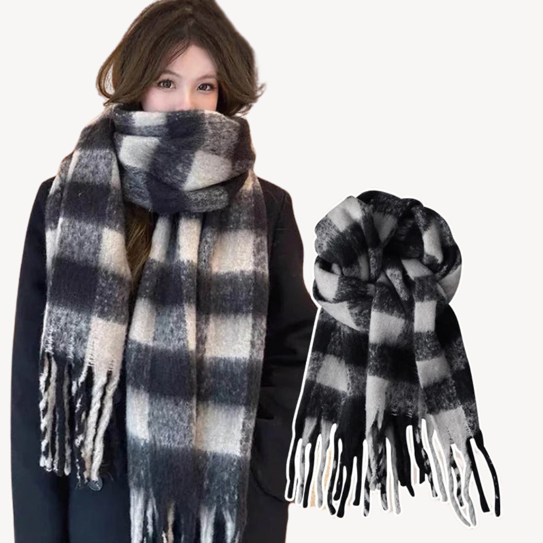 Plaid Woolen Scarf