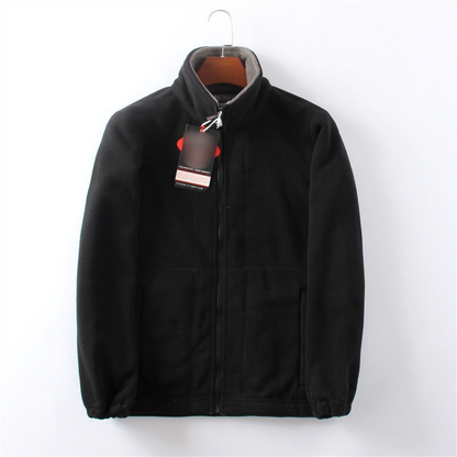 Men’s Soft High Collar Fleece Jacket