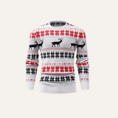 Men’s Classic Reindeer Knit Christmas Sweater