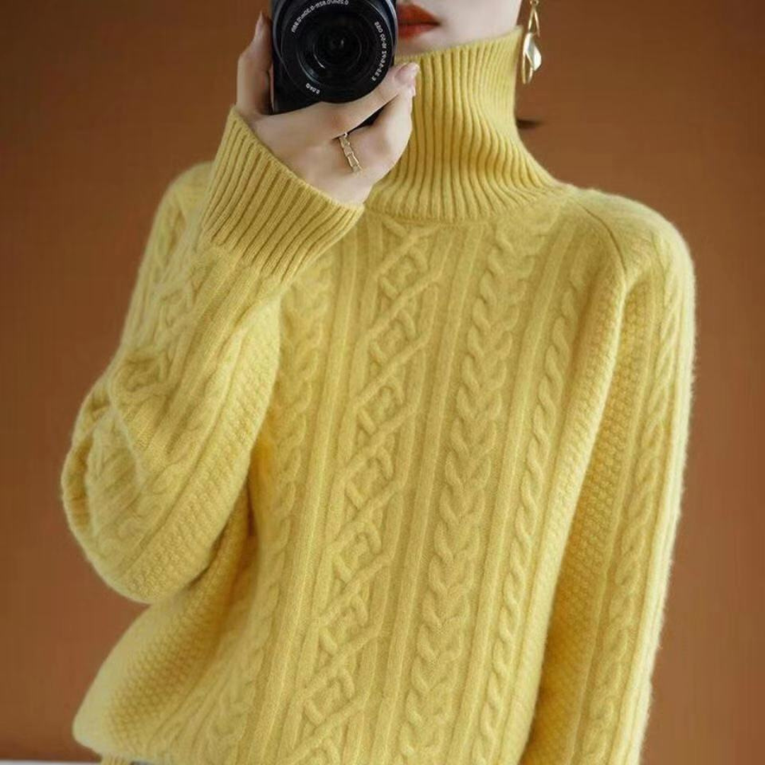 Judy | Women's Knitted Sweater | Turtleneck | Warm