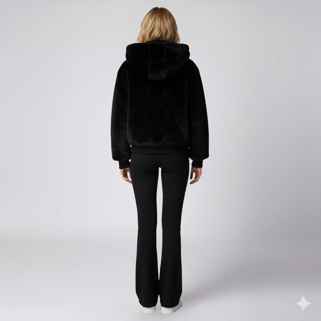 Liza | Winter Jacket - Oversized Reversible Zip-Up Outerwear for Women