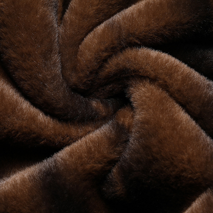 Men's Wool Blend Winter Jacket - Fur Lined, Warm Outerwear
