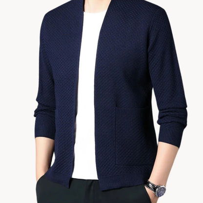 The Oslo Knit Cardigan – Men’s Open Front Casual Jumper