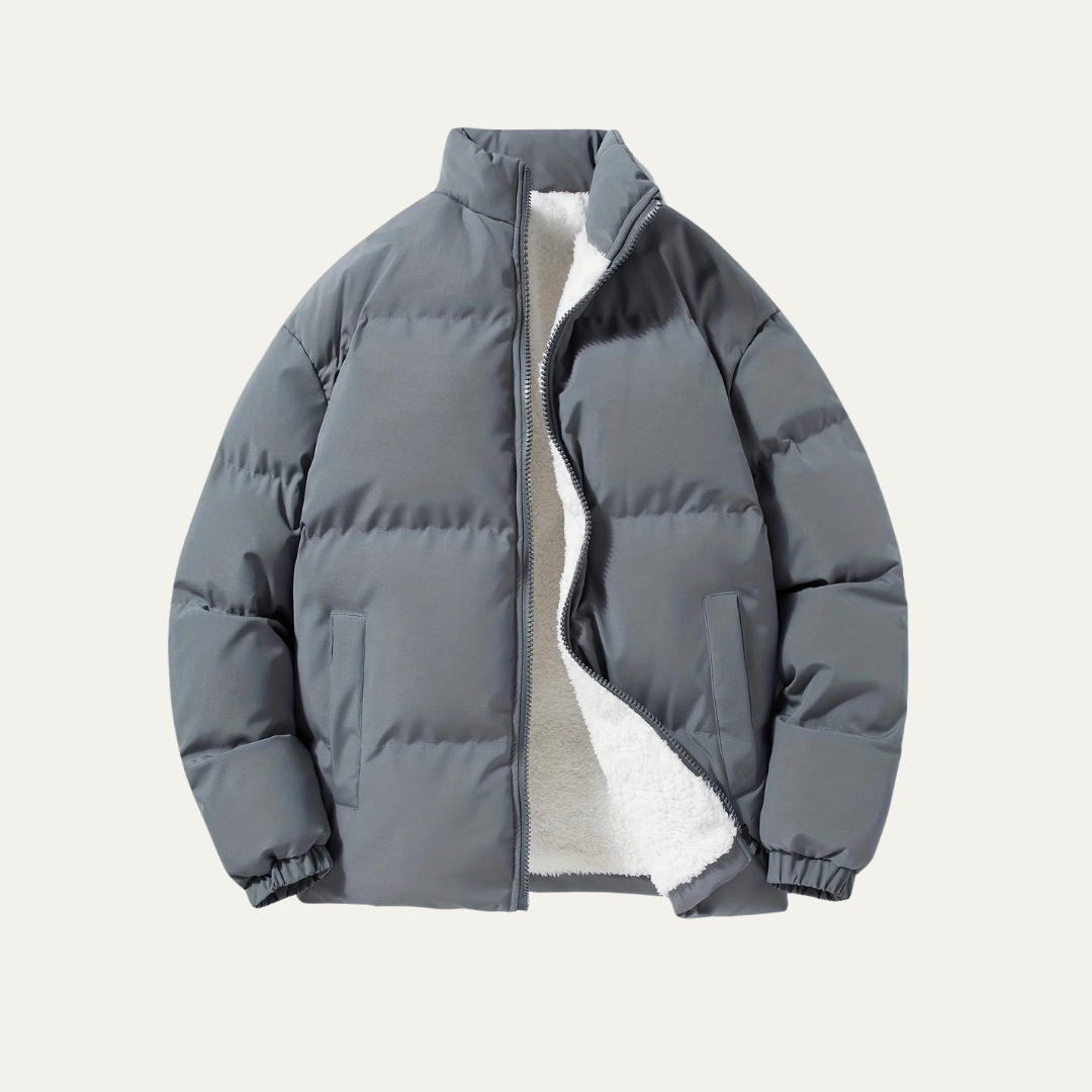 Men’s Cozy Plush Lined Puffer Jacket