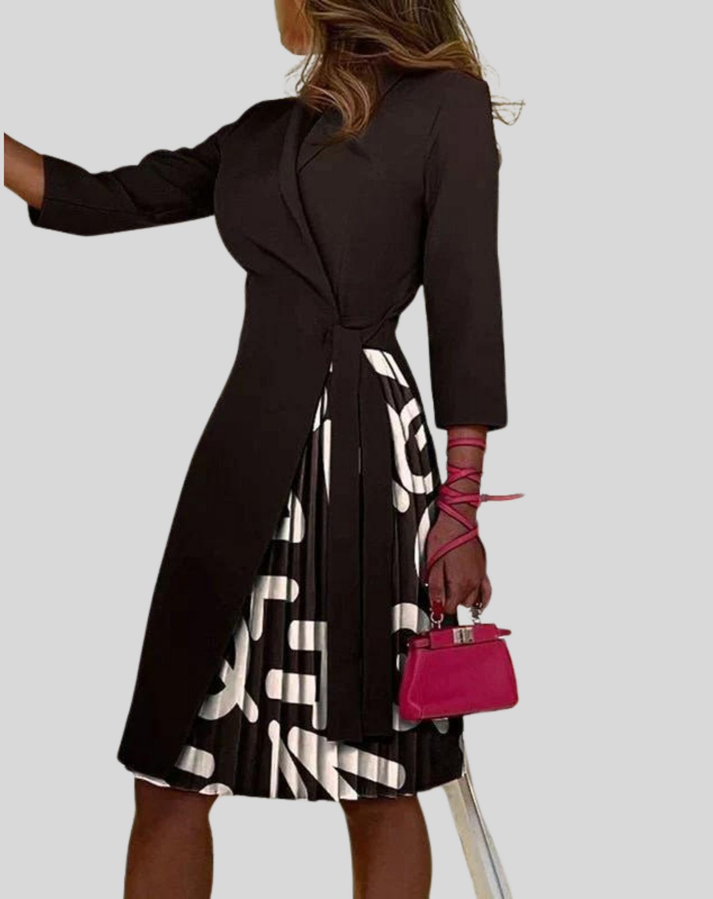 Colorful Belted Women's Blazer Dress - BritishElegance