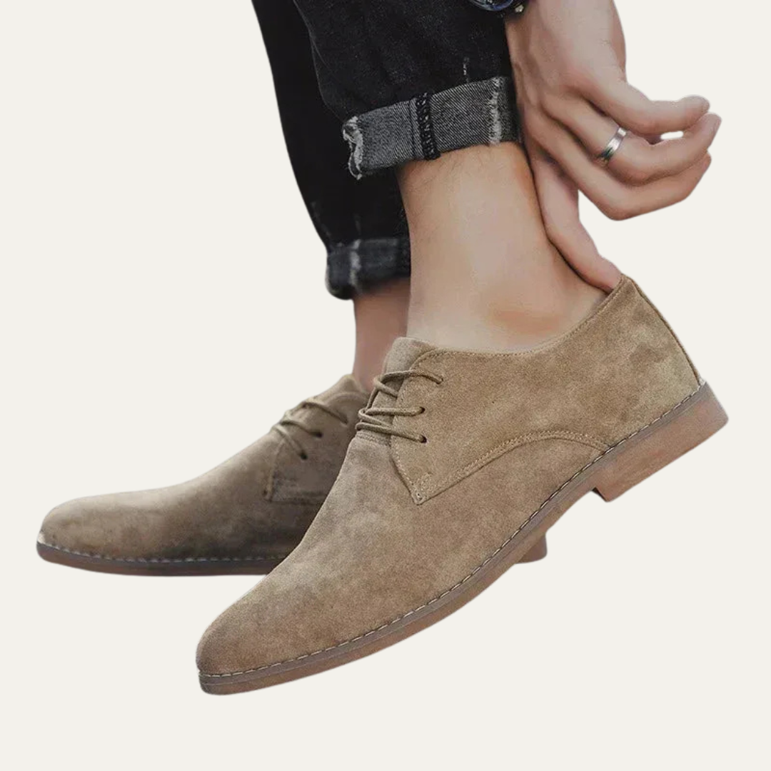 Men’s Versatile Suede Derby Shoes