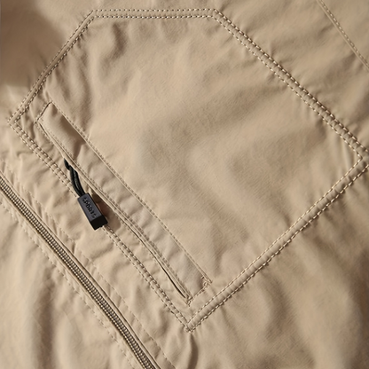 Men’s Casual Polyester Zip Jacket