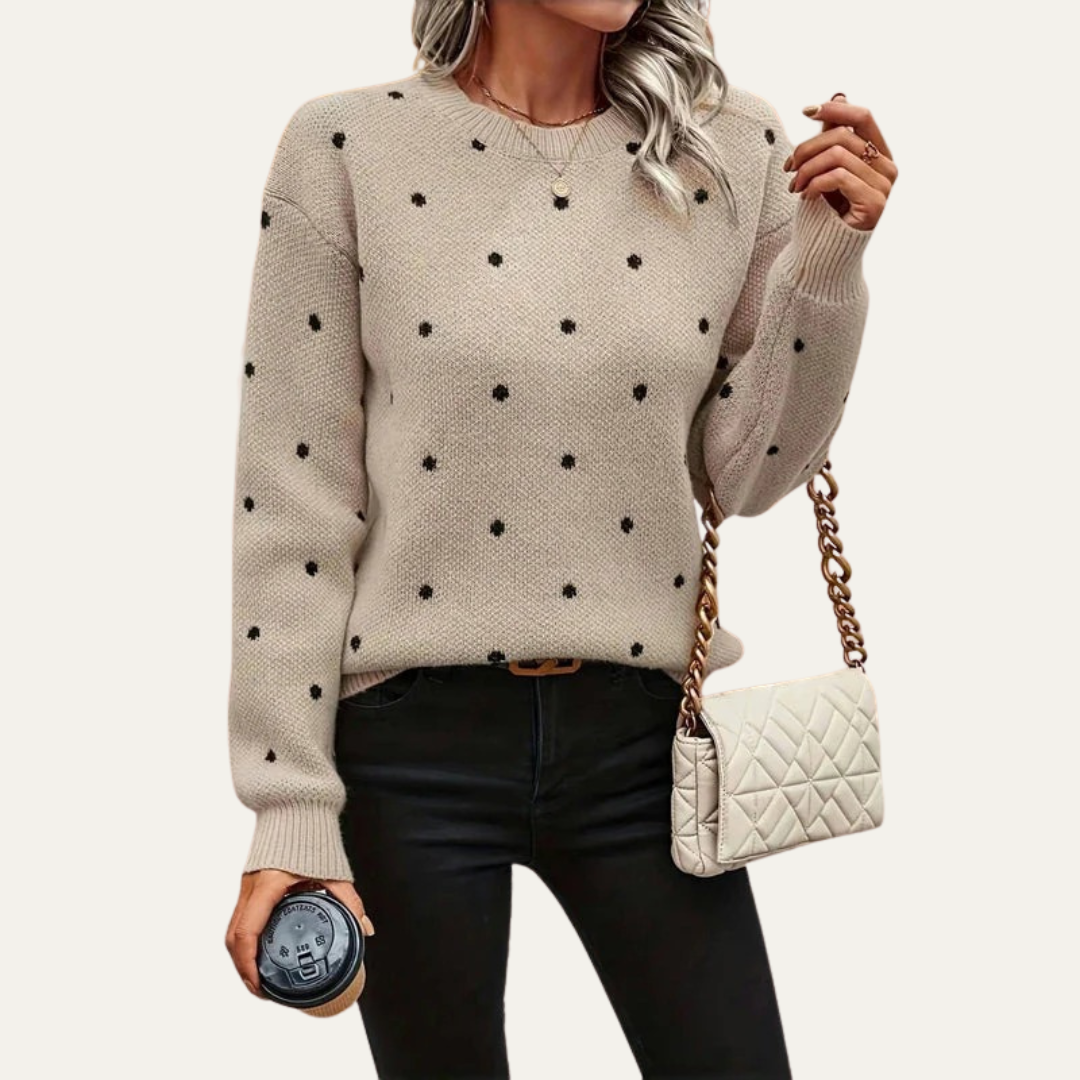 Women’s Polka Dot Knit Sweater