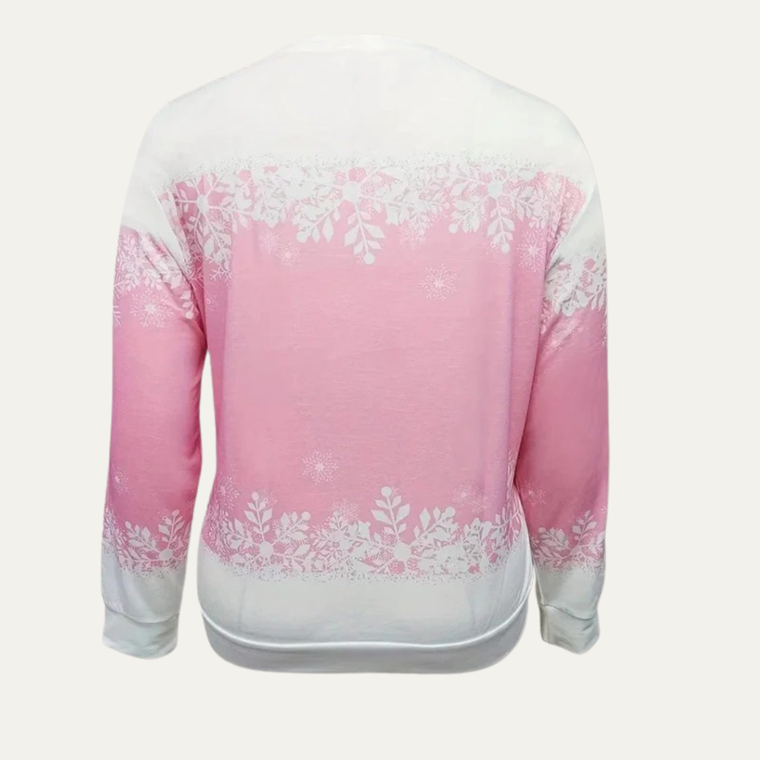 Women’s Festive Snowman Crewneck Sweatshirt