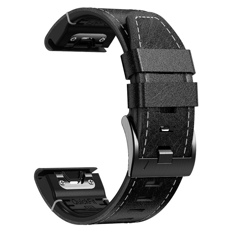 Durable Leather Strap for Garmin Fenix Watches