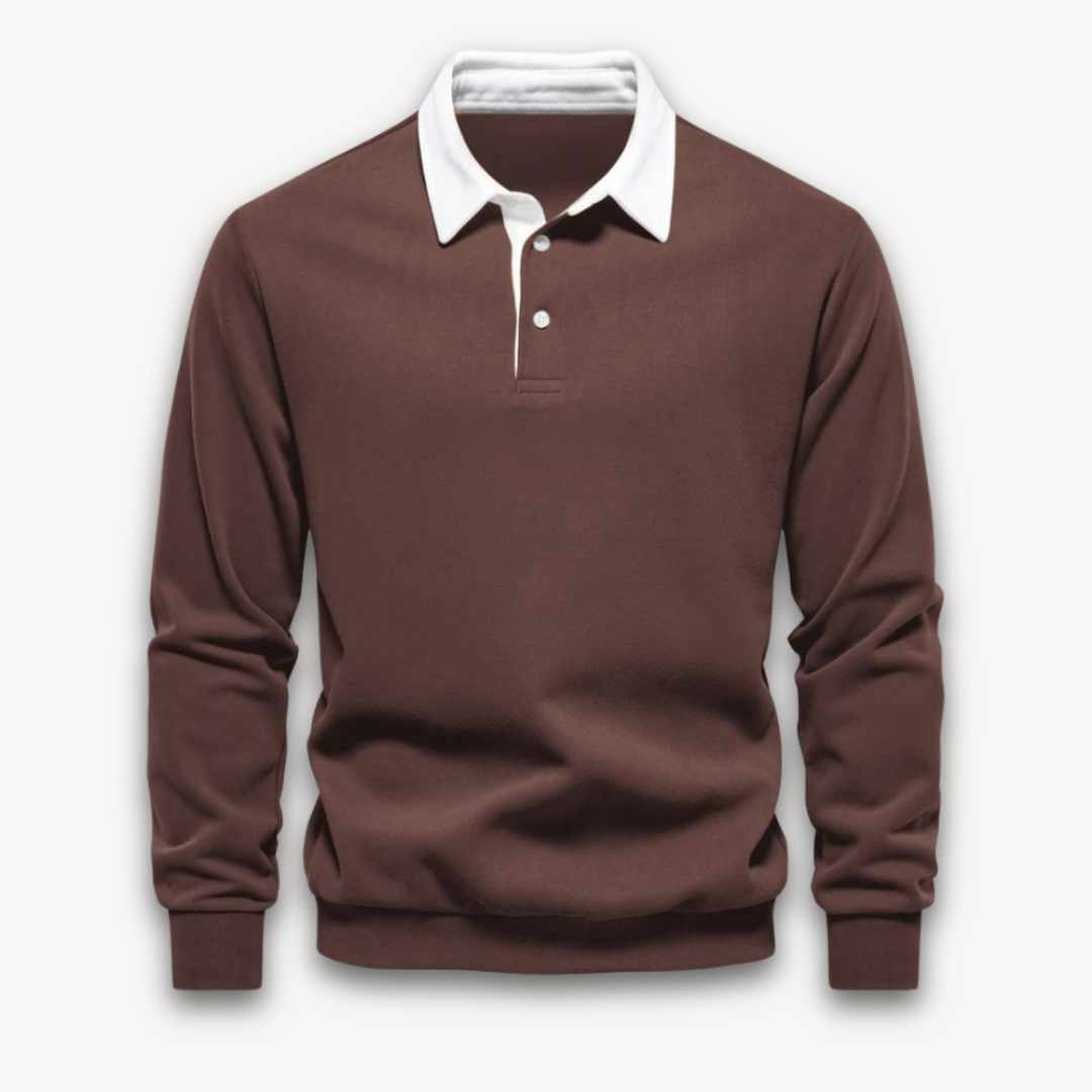 Men’s Classic Contrast Collar Rugby Shirt