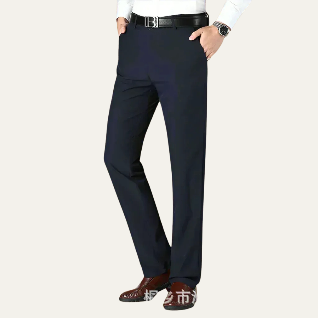 Men’s Straight Leg Tailored Dress Trousers