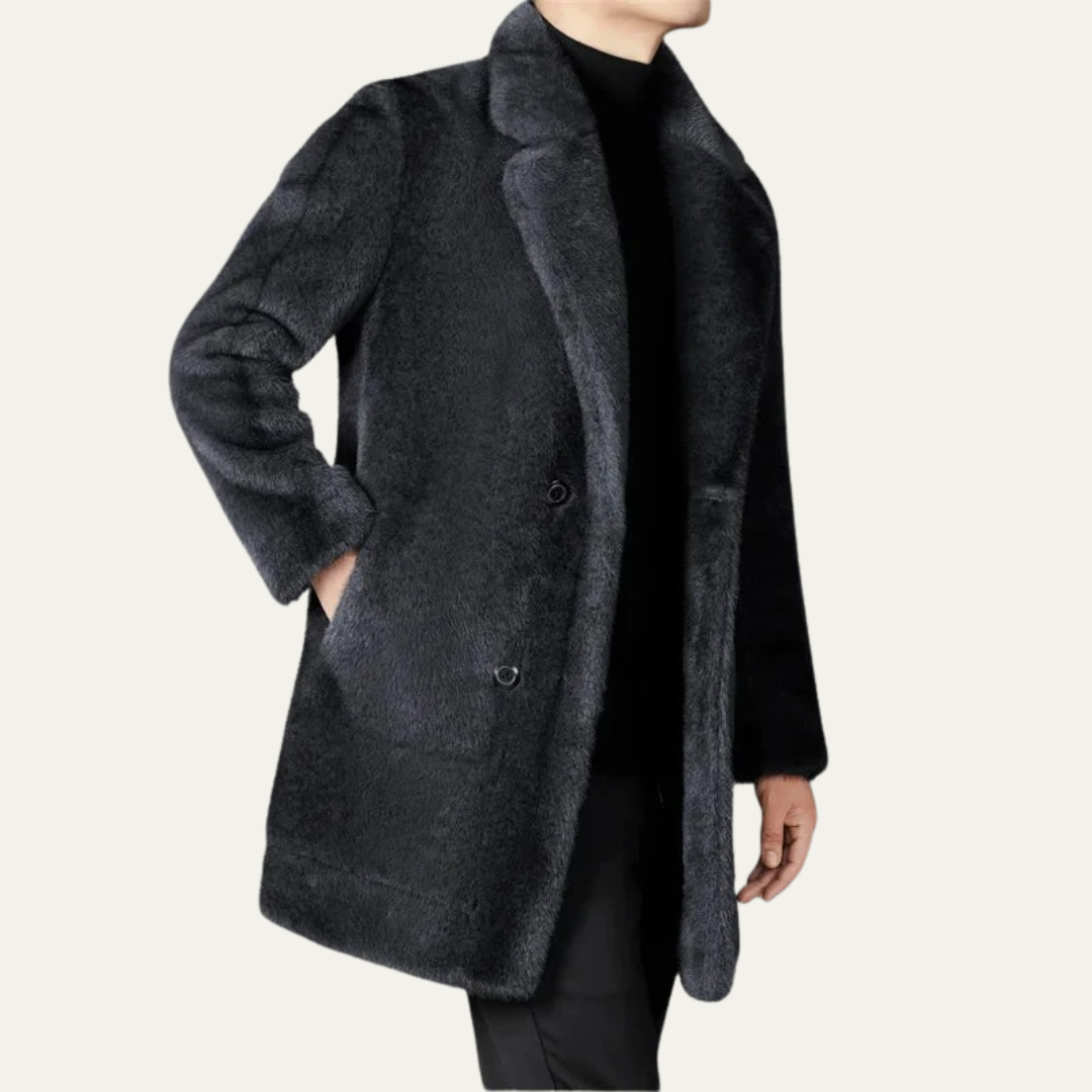 Men’s Luxurious Faux Fur Coat