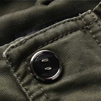 Men’s Faux Suede Bomber Jacket with Chest Patch Pockets
