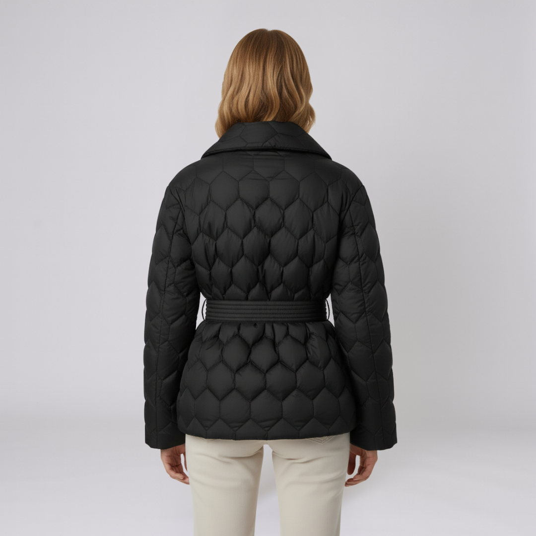 Alyssa | Down Jacket - Belted Elegant Autumn Outerwear for Women