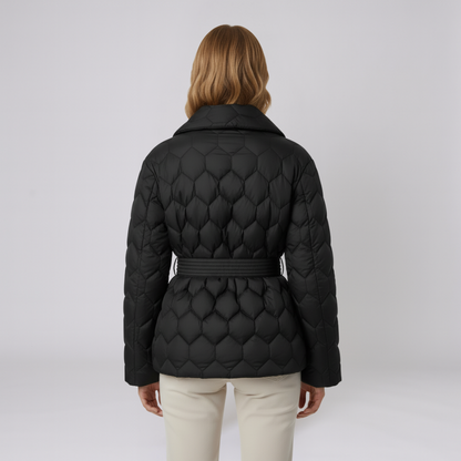 Alyssa | Down Jacket - Belted Elegant Autumn Outerwear for Women