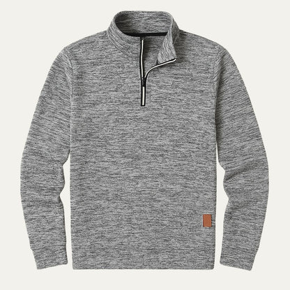 Men’s Quarter Zip Mock Collar Sweatshirt