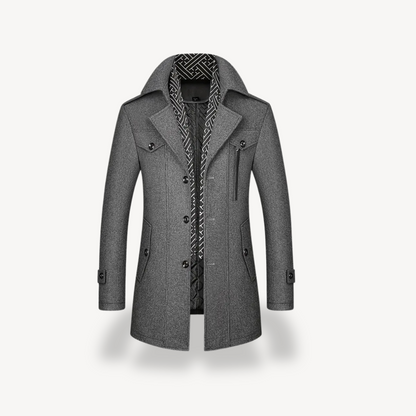 Winter Wool Coat Men
