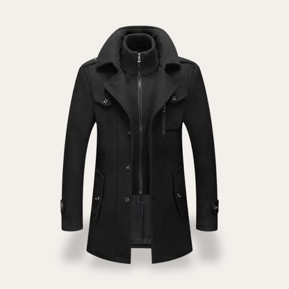 Men's Coat – Winter Jacket with Stand Collar