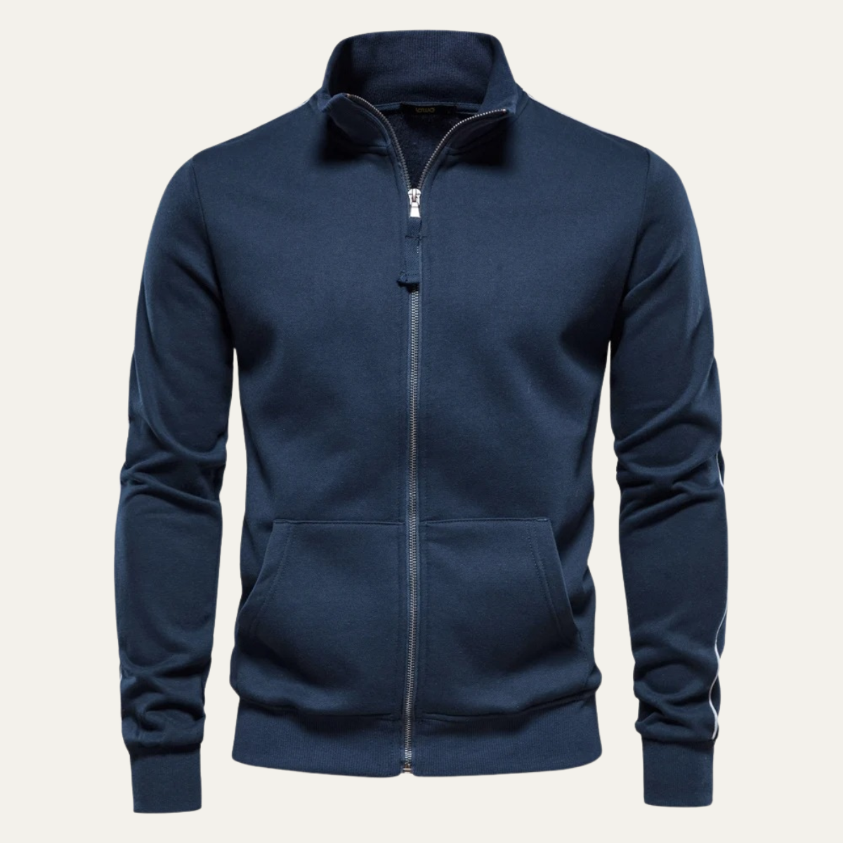 Men’s High Collar Full Zip Track Jacket