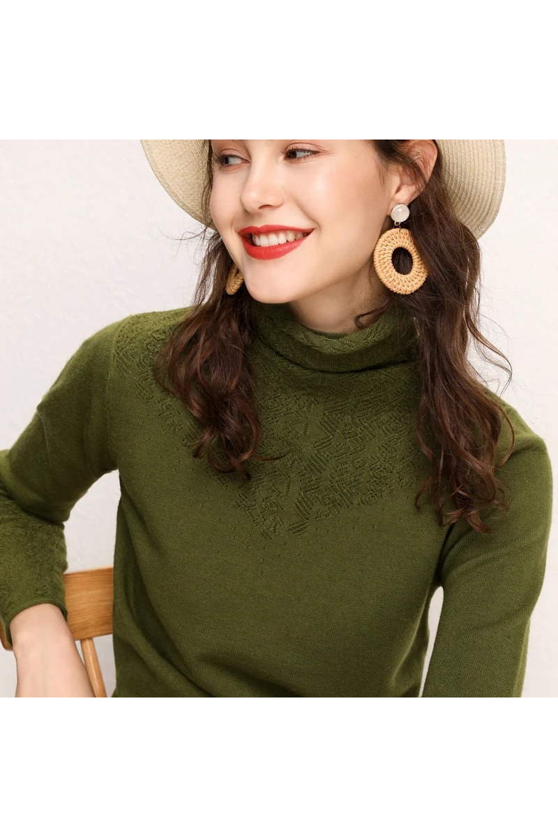 Warm Women's Cable Knit Winter Sweater