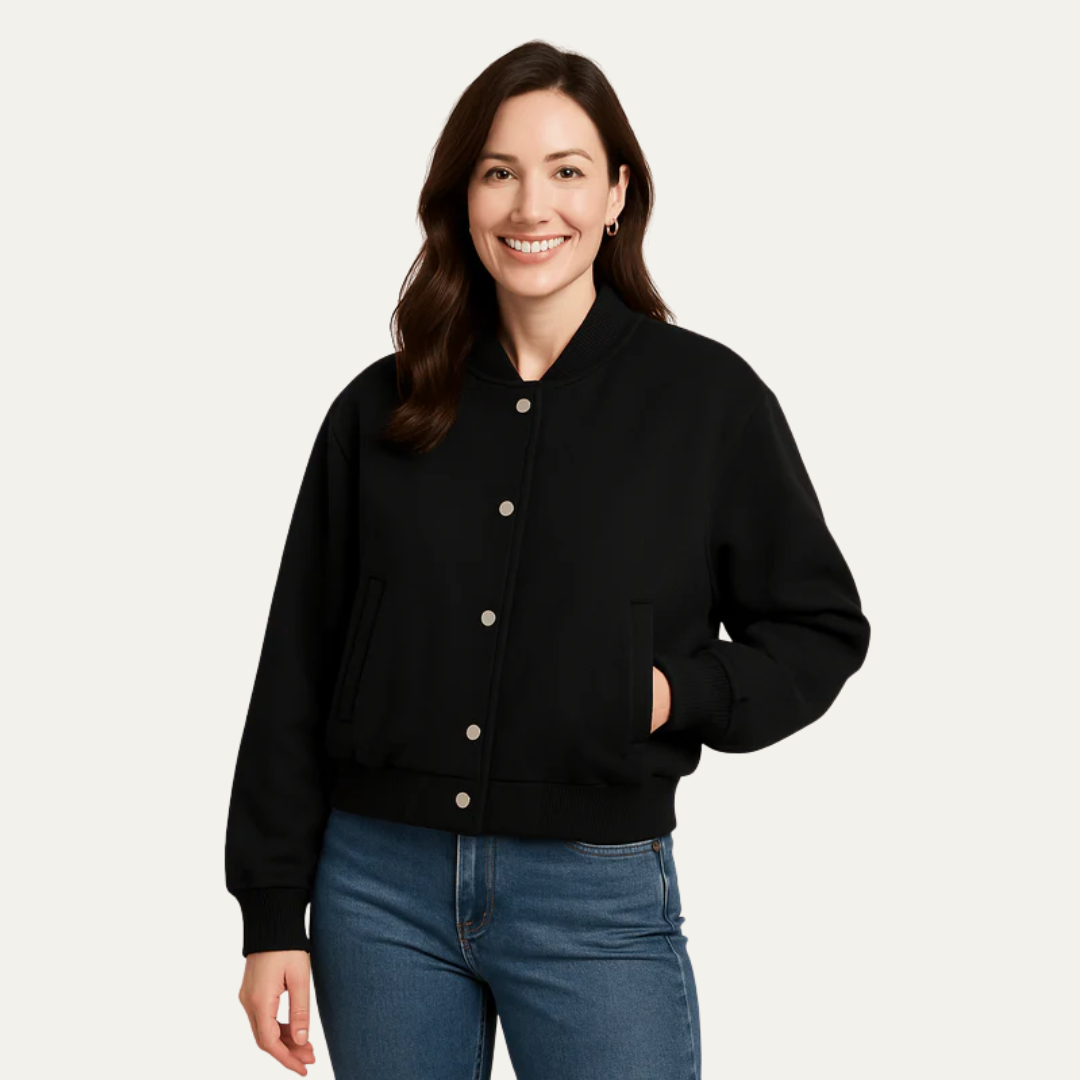 Women's Structured Peacoat with Quilted Inner Vest