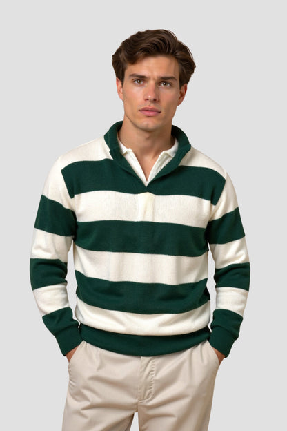 Eric - Old Money Color Block Pullover