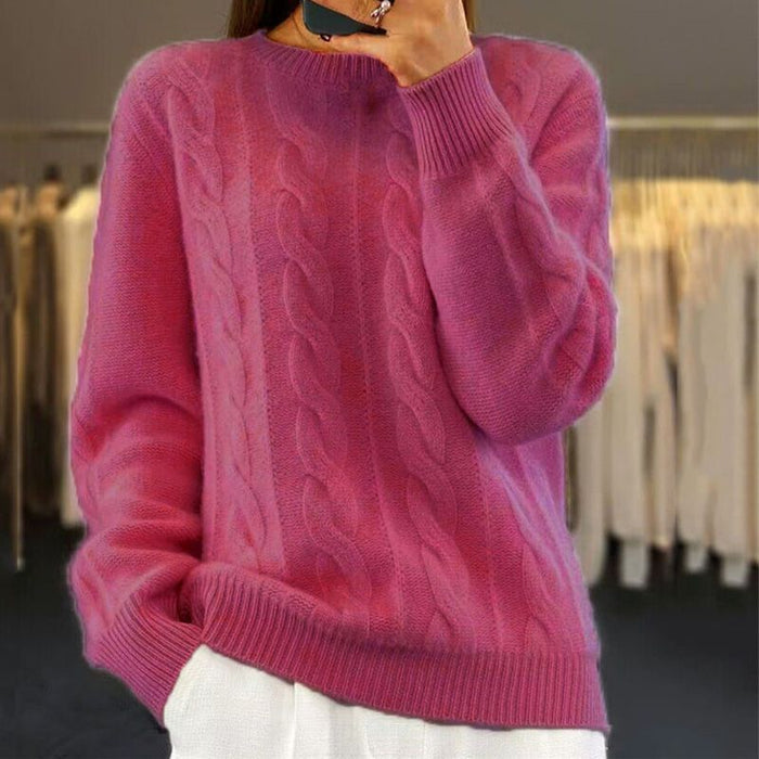 Classic Crew Neck Wool Sweater