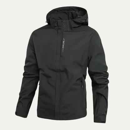 Men’s Waterproof Windproof High Neck Outdoor Shell Jacket