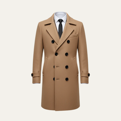 Men’s Mid-Length Double-Breasted Peacoat