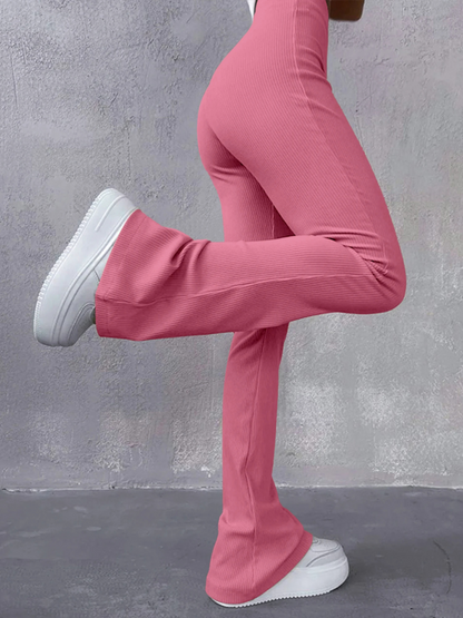 Women's Comfortable High Waist Flared Leg Pants