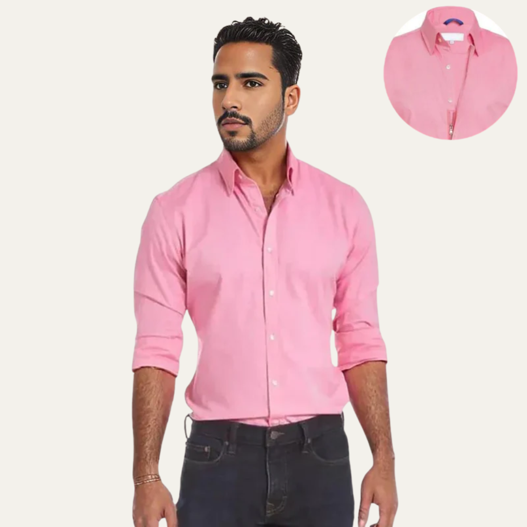 Men’s Slim Fit Casual Long Sleeve Button Down Shirt