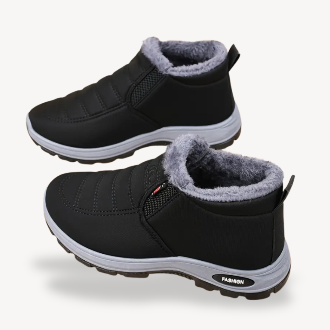 Winter Fur-Lined Orthopedic Ankle Boots Women
