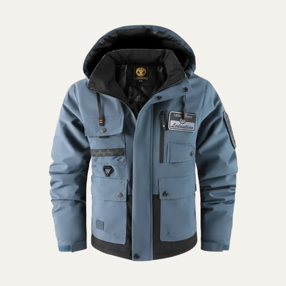 Men’s Technical Utility Jacket with Detachable Hood