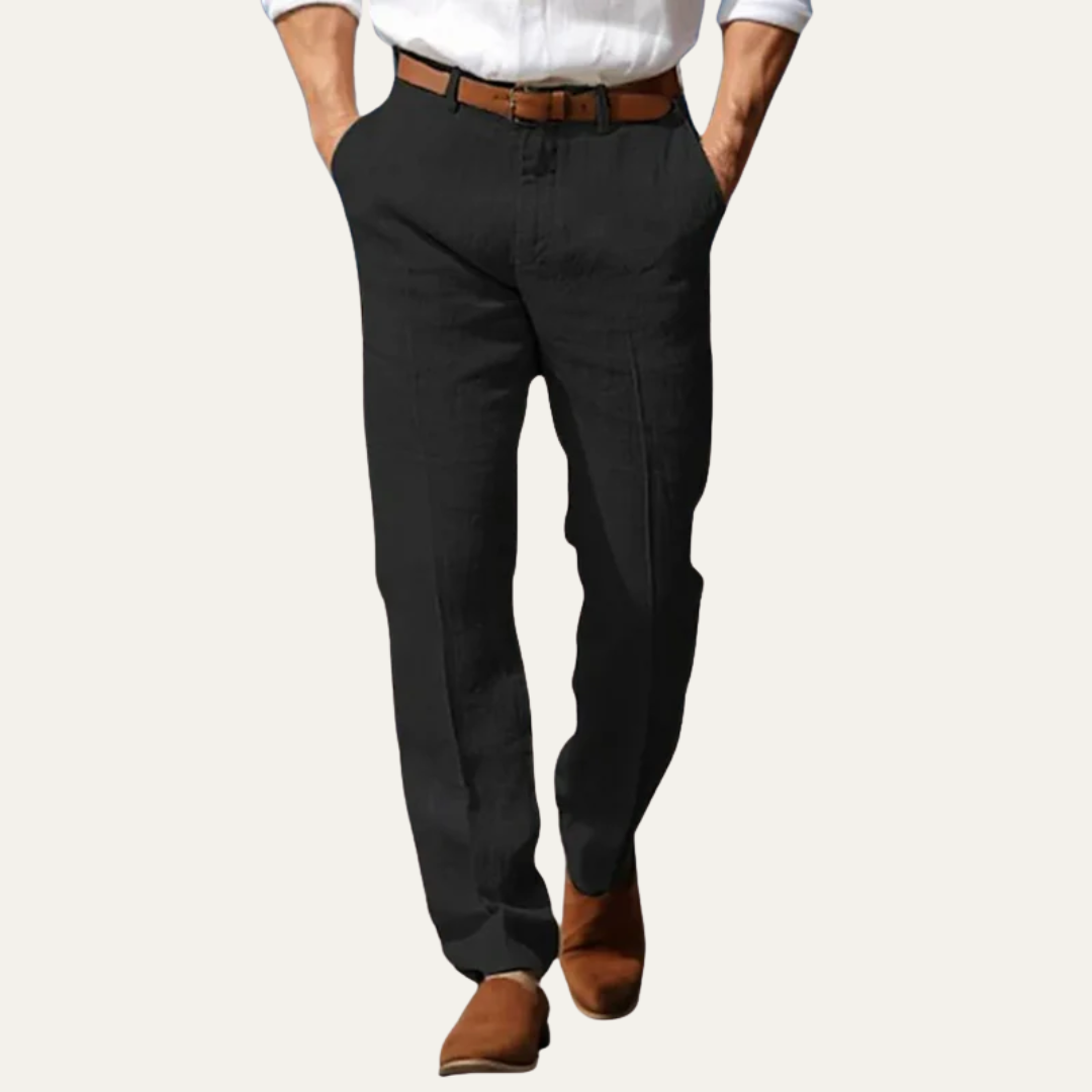Men’s Relaxed Linen Blend Trousers