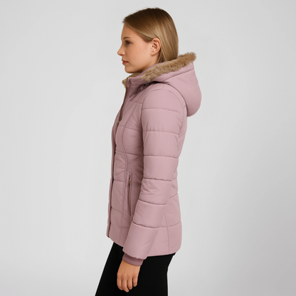 Serava | UrbanEase Coat - Fashionable Hooded Outerwear with Long Sleeve Warmth