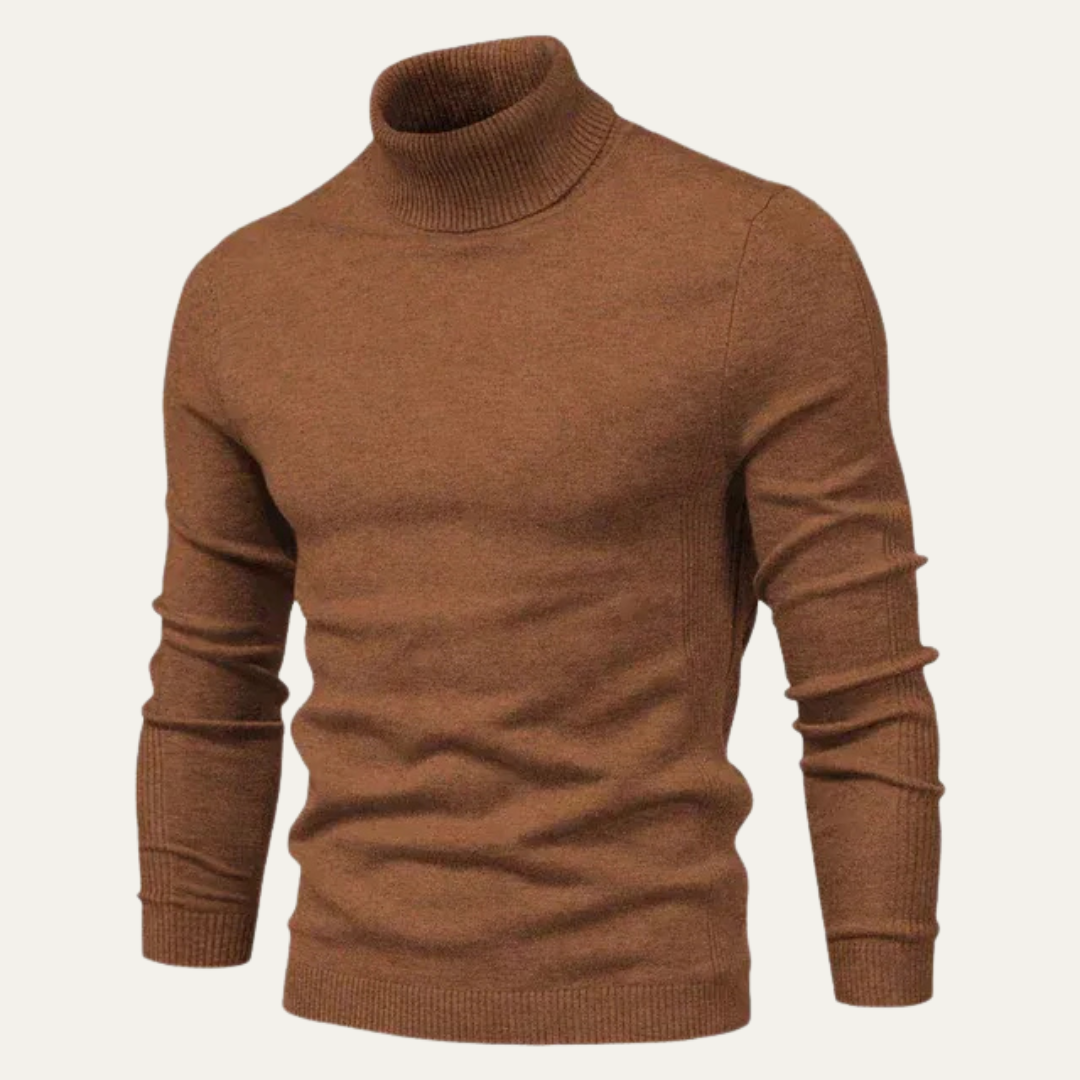 Men’s Slim Fit Ribbed Turtleneck Sweater