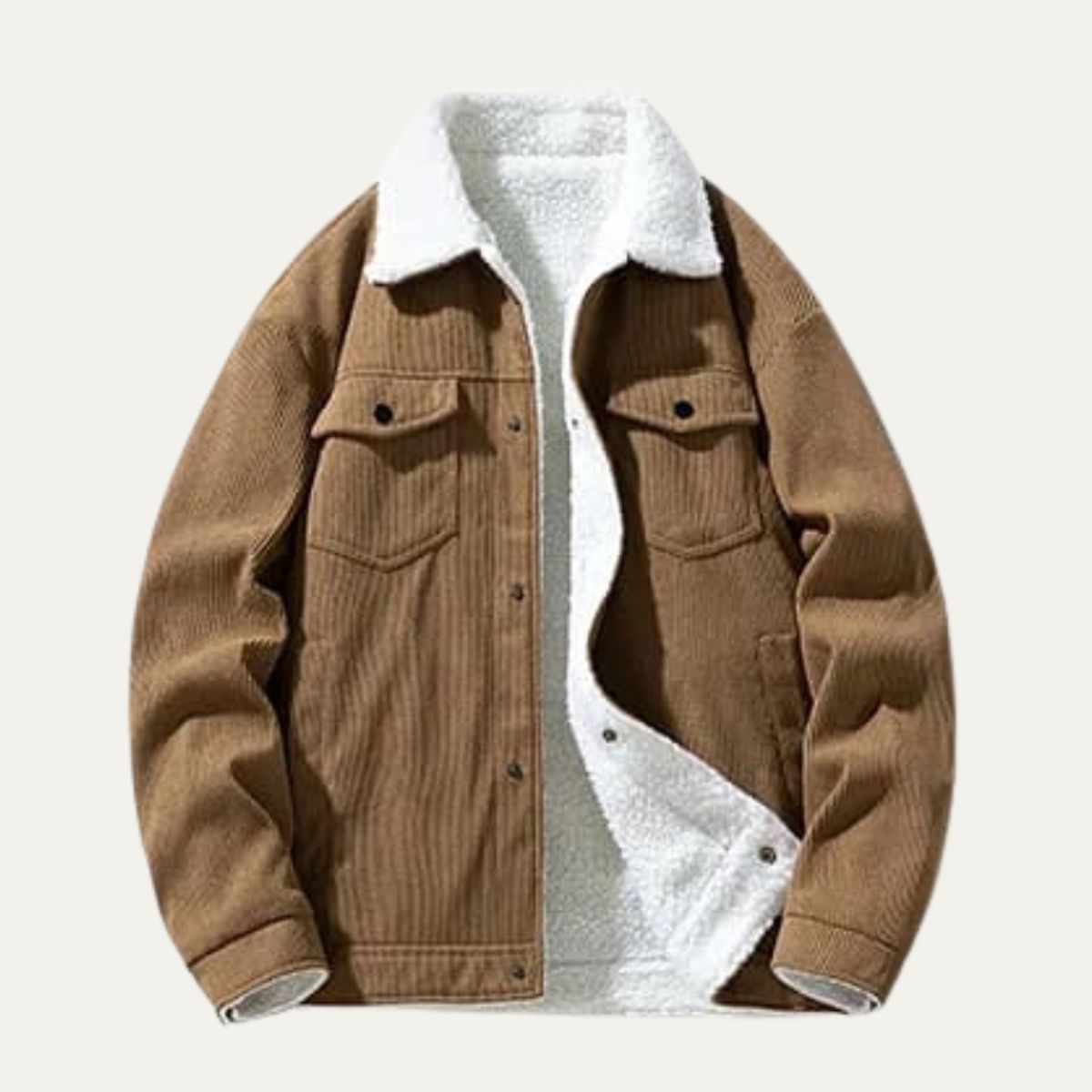 Men’s Corduroy Shearling Lined Trucker Jacket