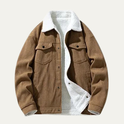 Men’s Corduroy Shearling Lined Trucker Jacket