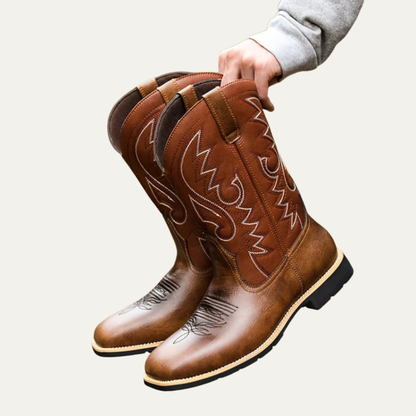 Men’s Embroidered Tall Western Cowboy Boots