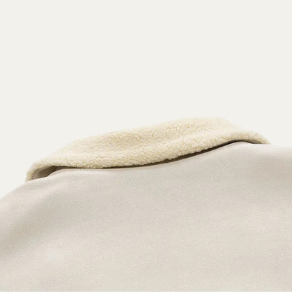 The Sicilia Men’s Fleece Lined Suede Sherpa Jacket with Shearling Collar
