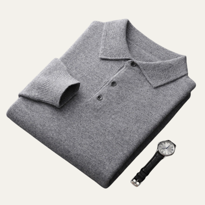 Men’s Smooth Knit Polo Sweater