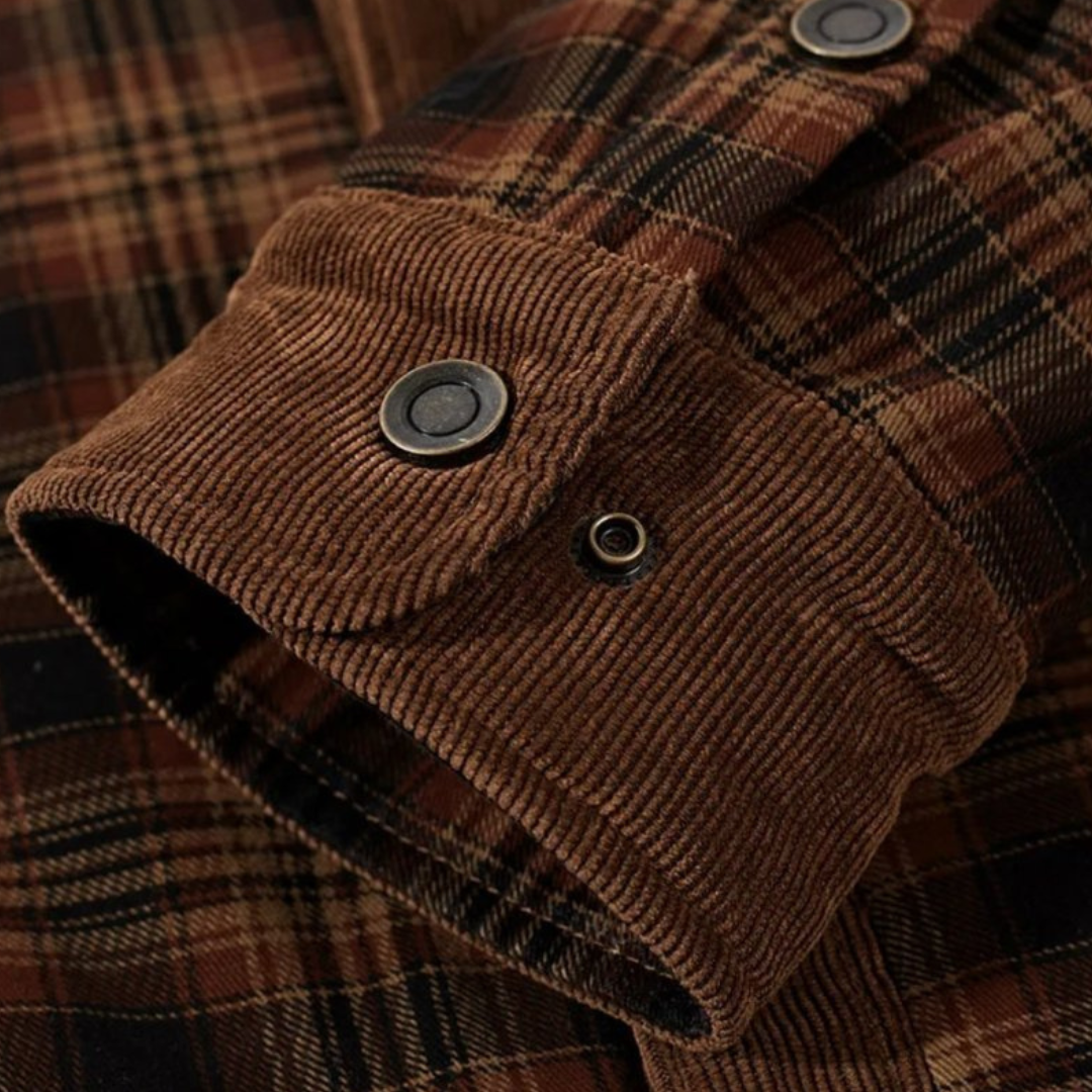 Men’s Plaid Fleece Lined Jacket