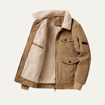 Men’s Heavy Duty Multi Pocket Fur Lined Military Parka