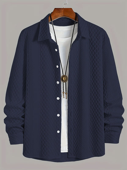 Men's shirt made from stretch jersey - modern comfort with a classic touch