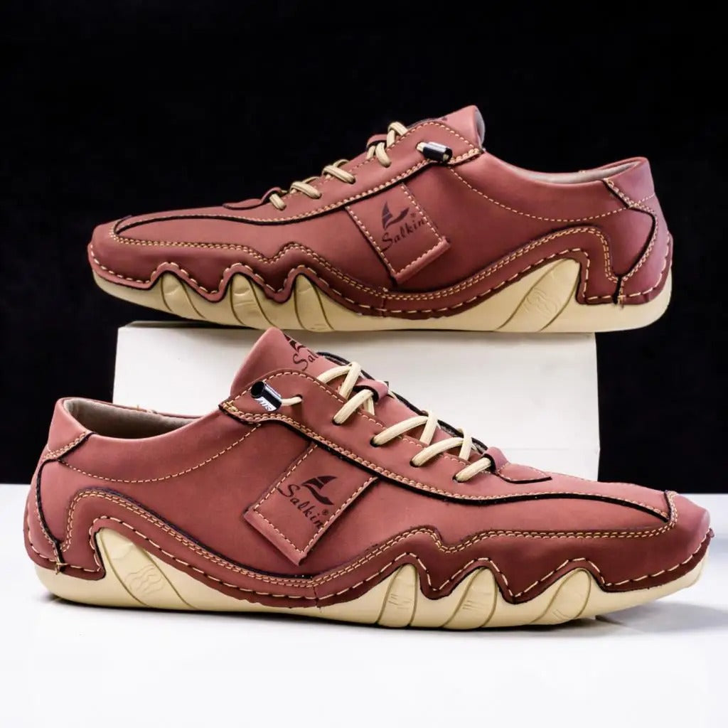 Stylish Leather Casual Shoes for Men - BritishElegance