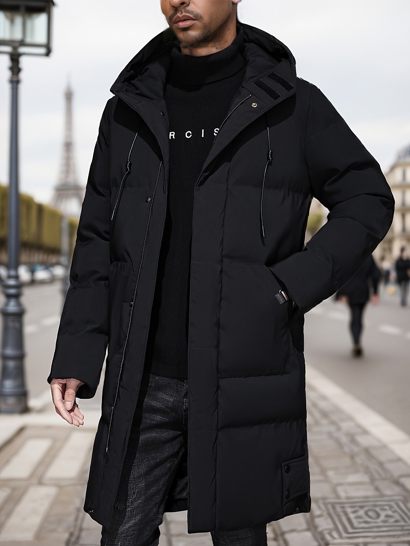 Warm Waterproof Down Alternative Mens Winter Parka Jacket - BritishElegance