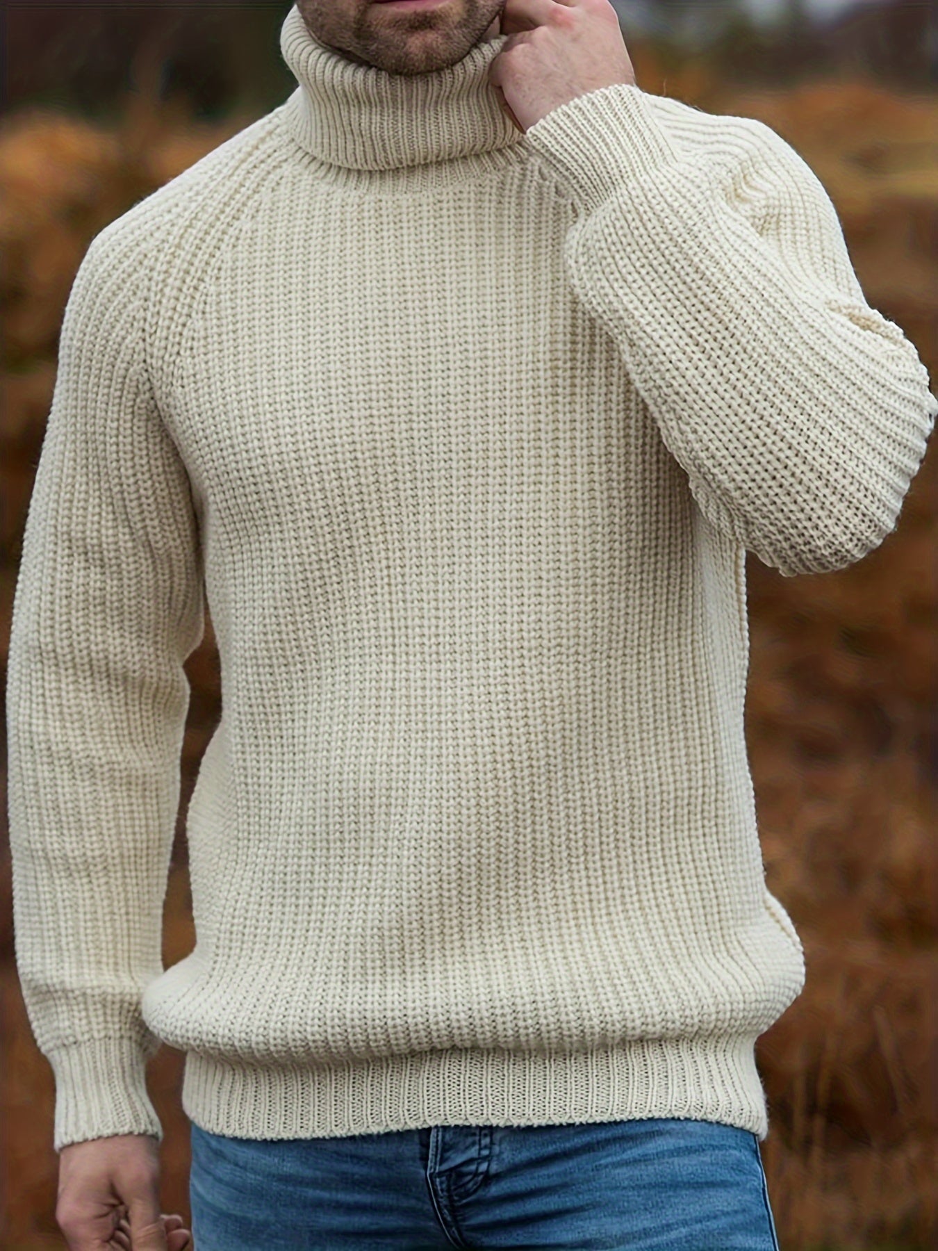 Warm Classic Crew Neck Winter Sweater for Men - BritishElegance