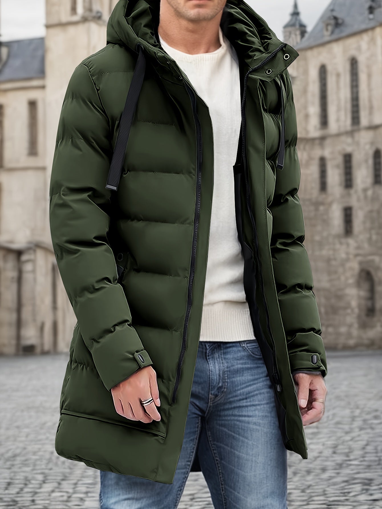 Comfy Insulated Men's Puffer Hoodie Jacket